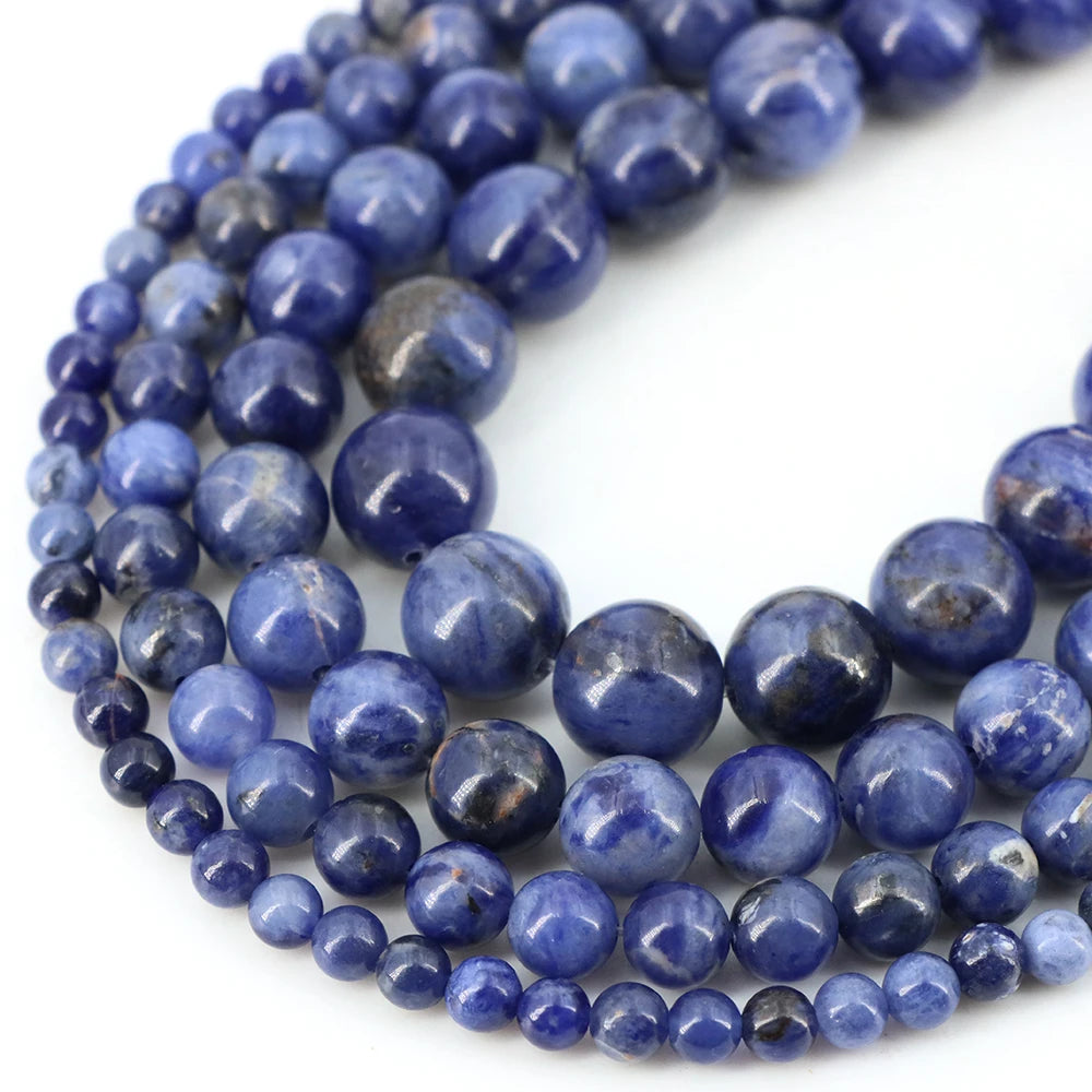 Natural Stone Beads Blue Tiger Eye Crystal Amethyst Rose Quartz Gemstone Bead for Jewelry Making Bracelet Necklace 4/6/8/10MM - Smarsty