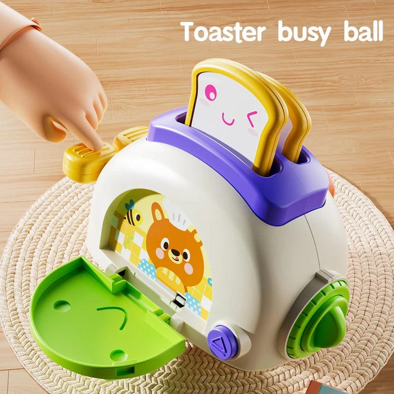 Montessori Sensory Toys Baby Busy Cube Activity Travel Toy Educational Learning Fidget Toys for Fine Motor Skills Children Gift - Smarsty