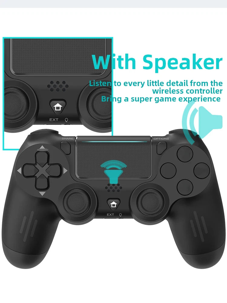 Wireless Bluetooth Game Controller for PS4 with Dual Vibration - Smarsty