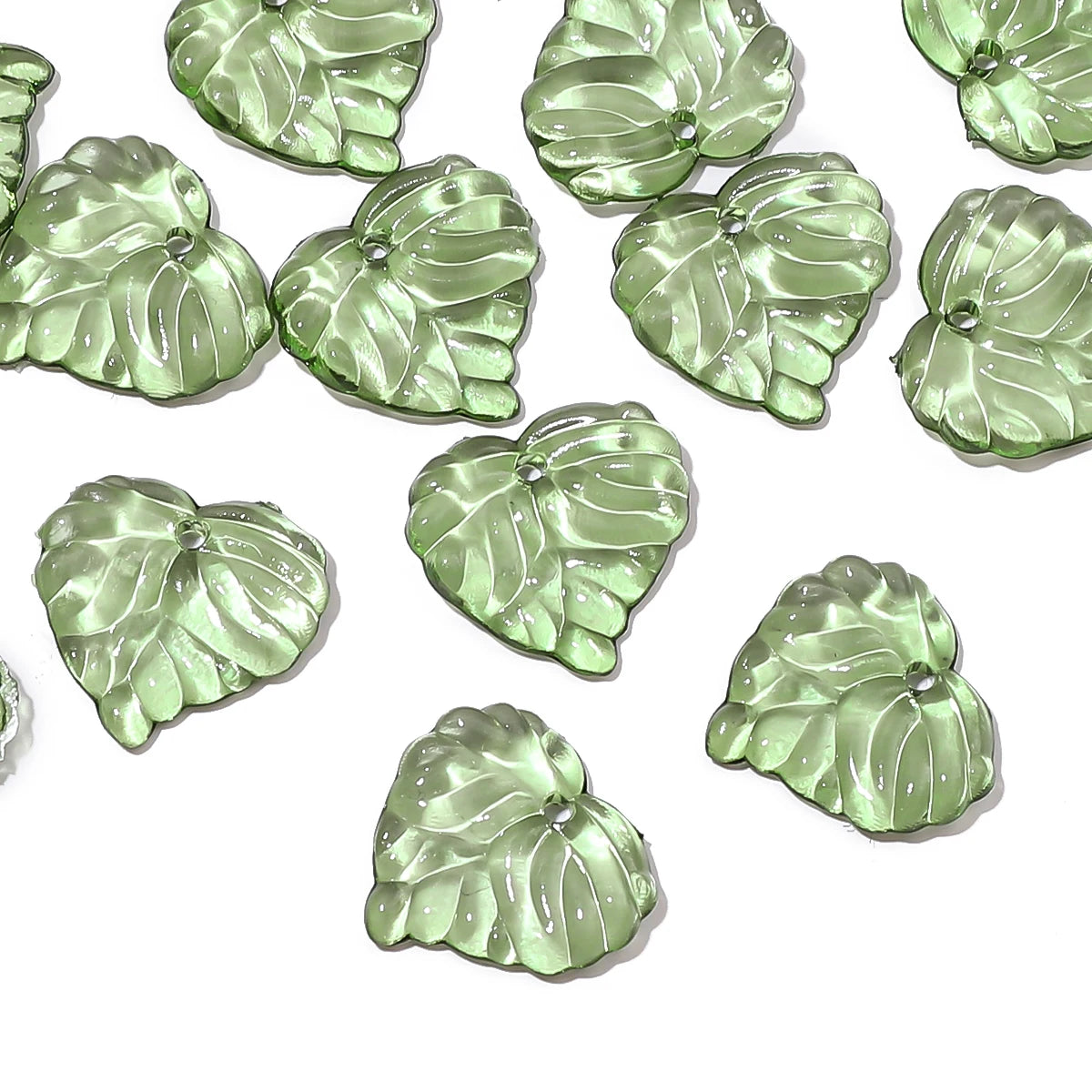 Acrylic Tree Leaf Beads For Handmade DIY Jewelry Set - Smarsty