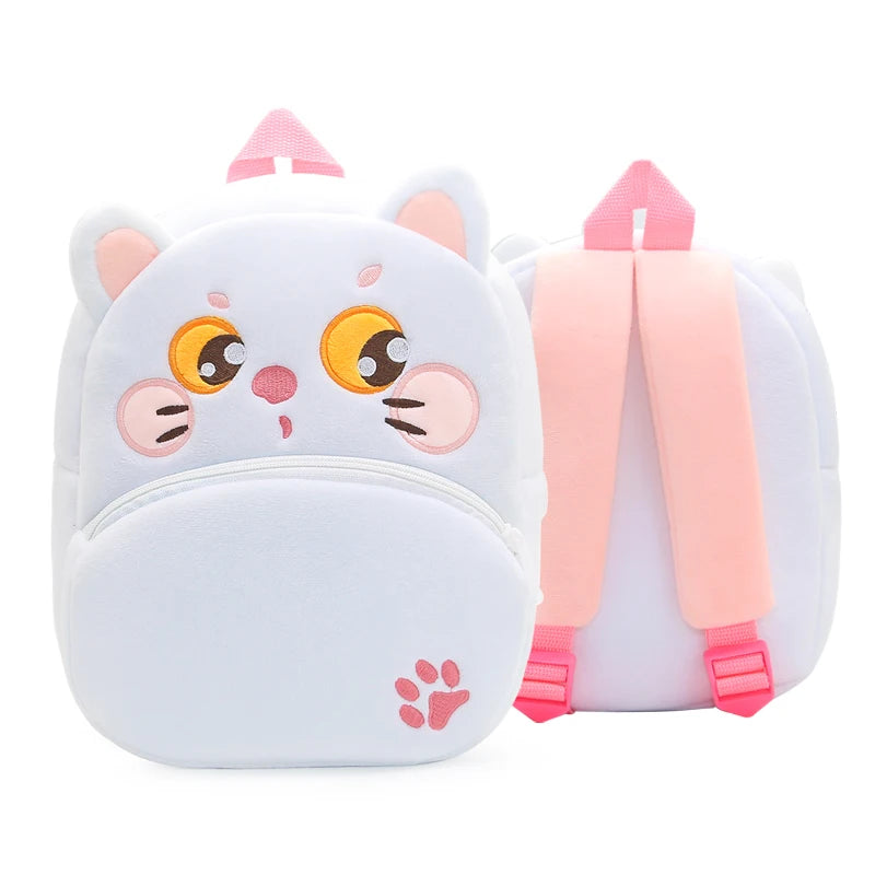 Soft Plush Kids Backpack With Cartoon Animal Design - Smarsty