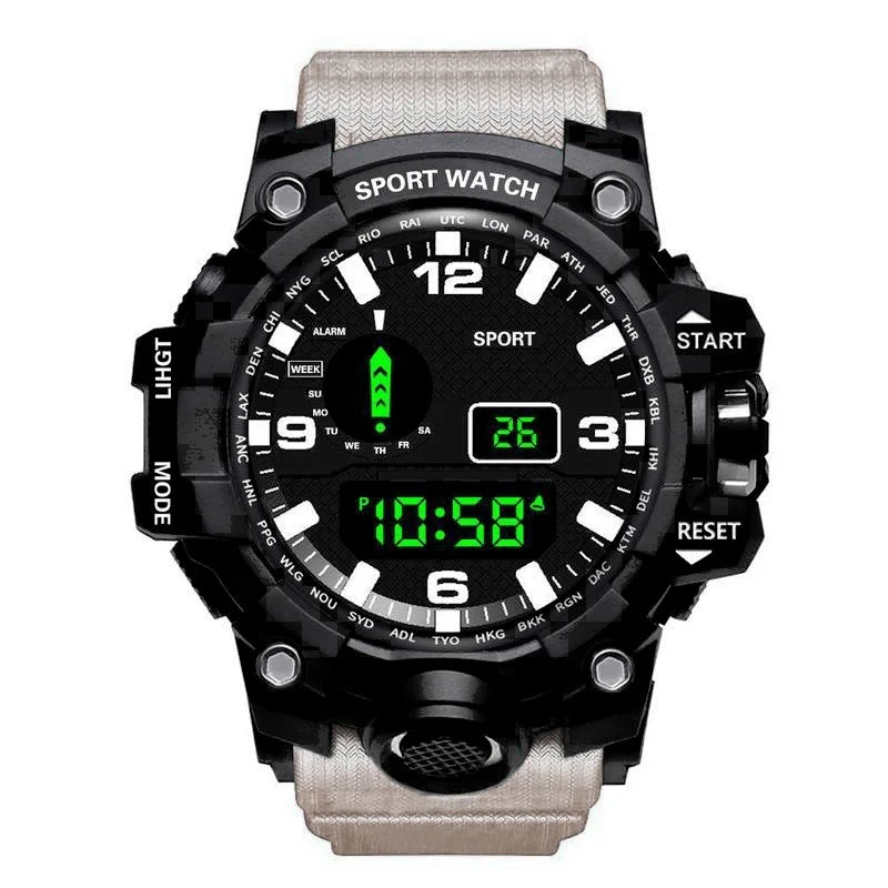 Men's Sports Electronic Wristwatch with Waterproof Design - Smarsty