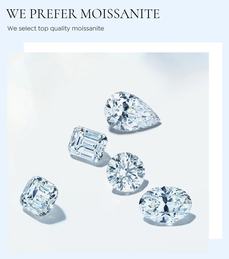 Certified D Color Moissanite Stud Earrings Gold Plated - Smarsty