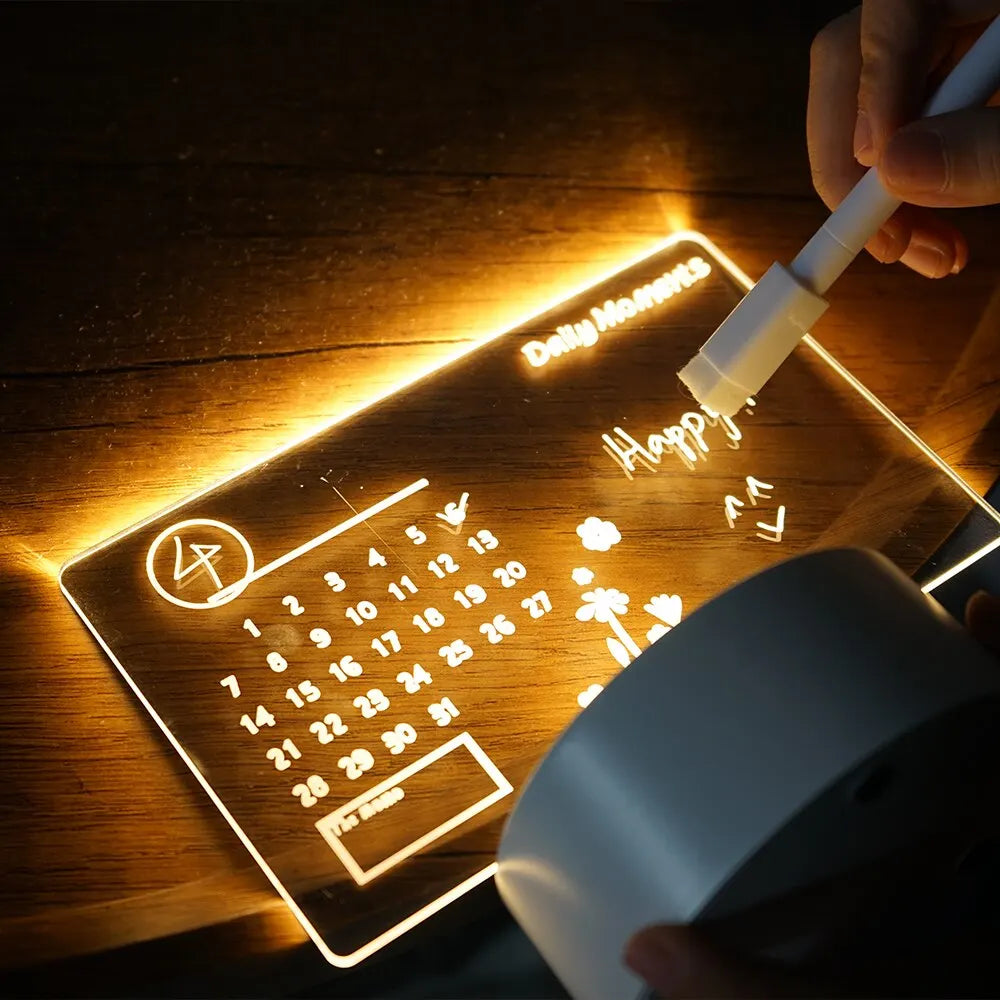 LED Rewritable Message Board Night Light for Kids - Smarsty
