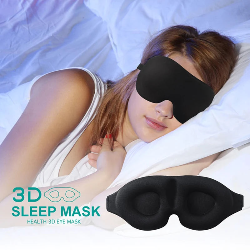 3D Contoured Sleep Eye Mask for Total Light Blockout - Smarsty