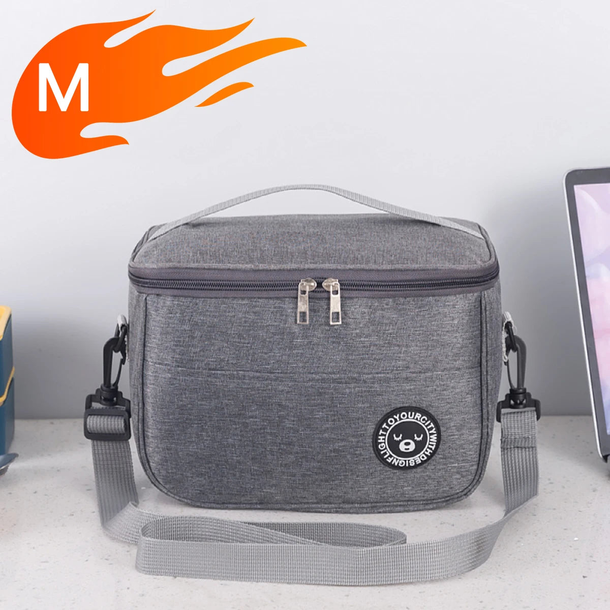 Insulated Lunch Bag With Shoulder Strap Waterproof Design - Smarsty