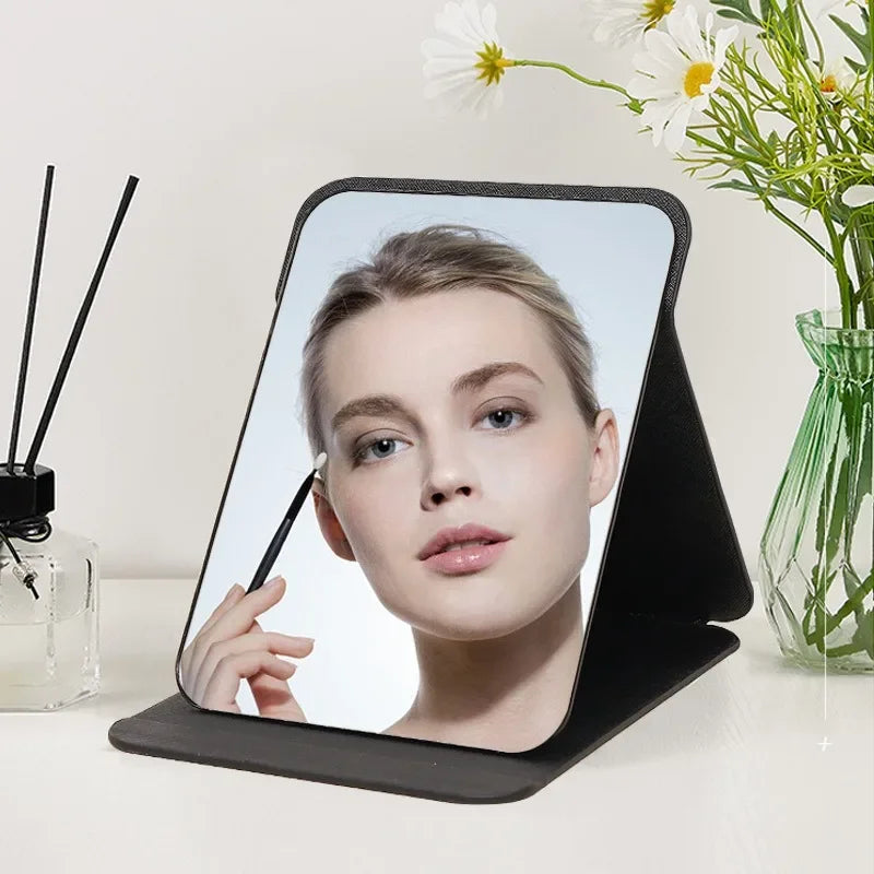 Portable Folding Makeup Mirror with Creative Design - Smarsty