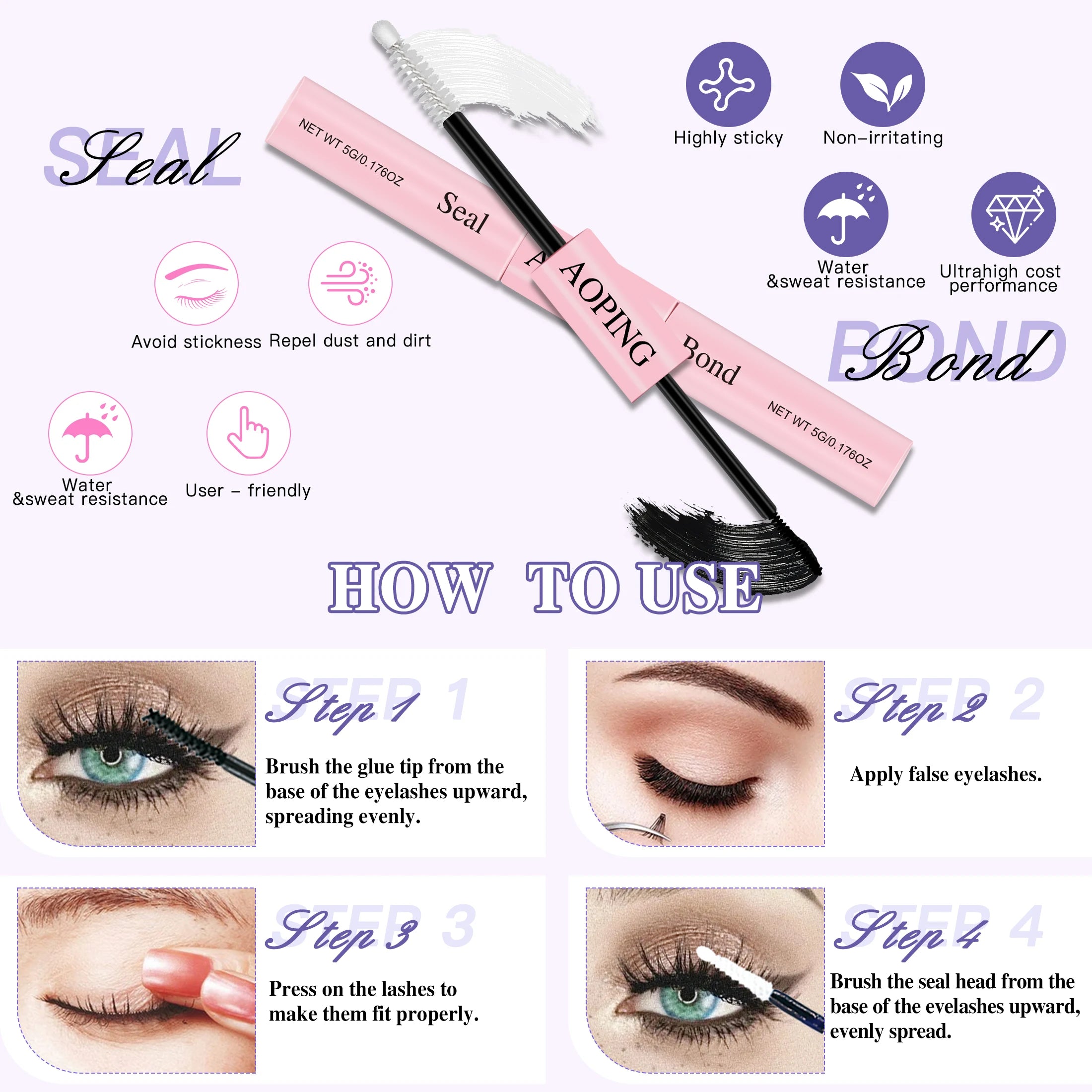 DIY False Eyelashes with Application Tools for All Styles - Smarsty