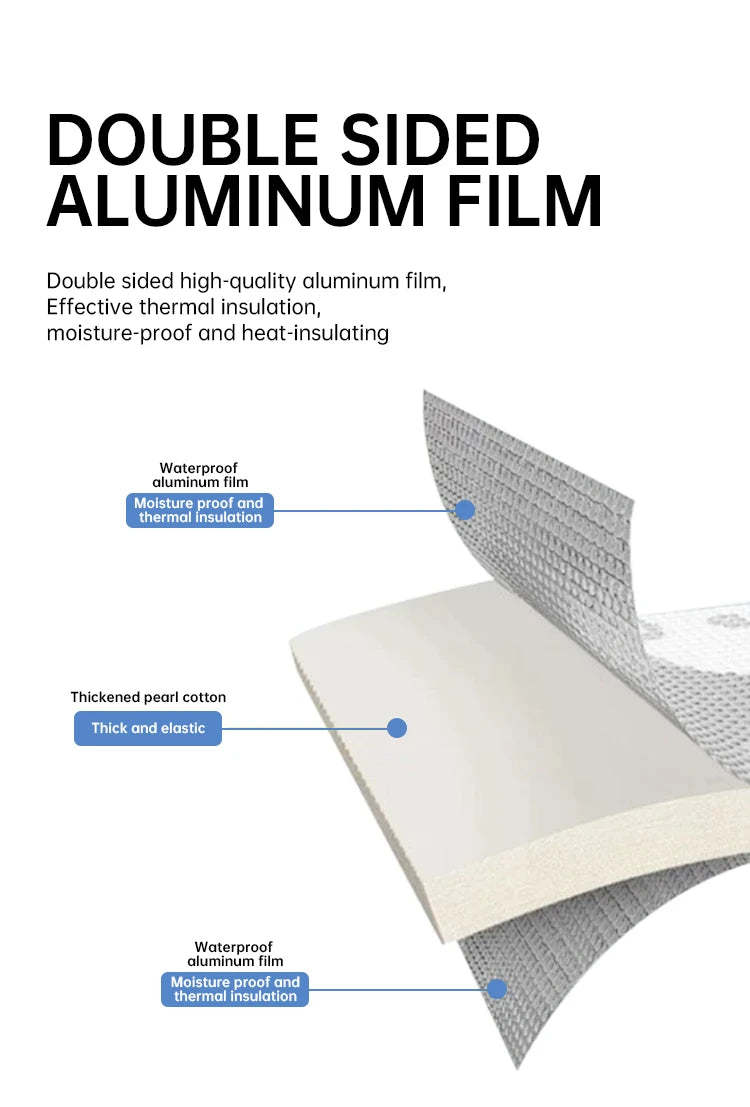 Outdoor Picnic Moisture-proof Pad Double-sided Thick Aluminum Film Waterproof Beach Mat Portable Tent Floor Mat Camping Mat by Smarsty