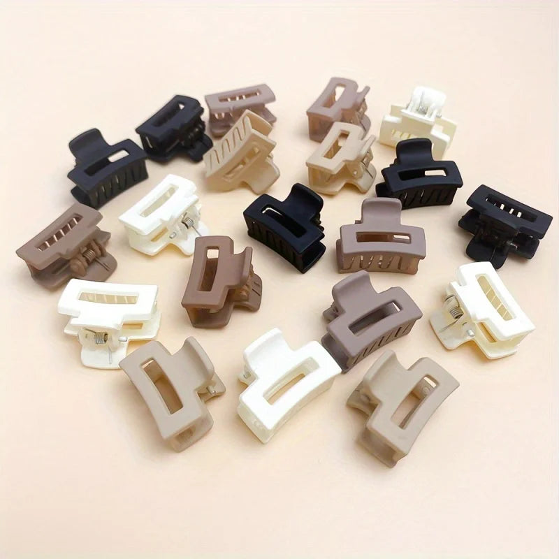 Korean Mini Hair Clip for Cute Bangs in Matte Coffee Color - Smarsty
