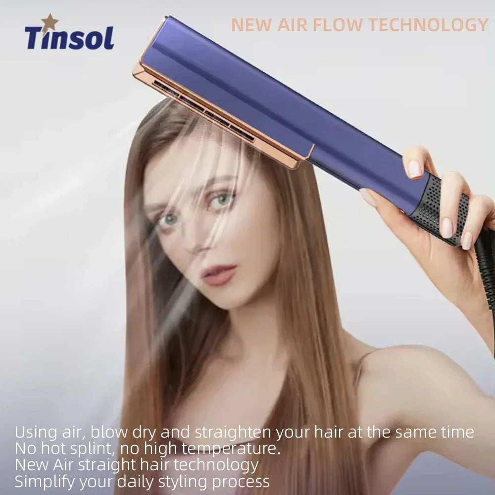 2 In 1 Hair Straightener And Dryer With Intuitive Airflow - Smarsty