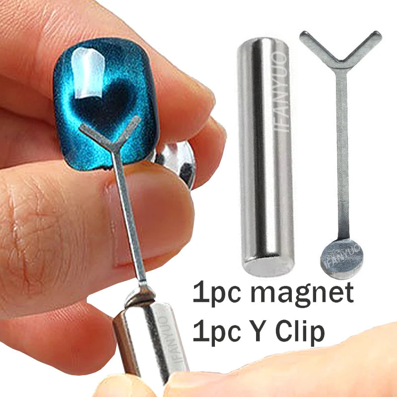 Heart Shaped Cat Eye Nail Magnet Set for DIY Art - Smarsty