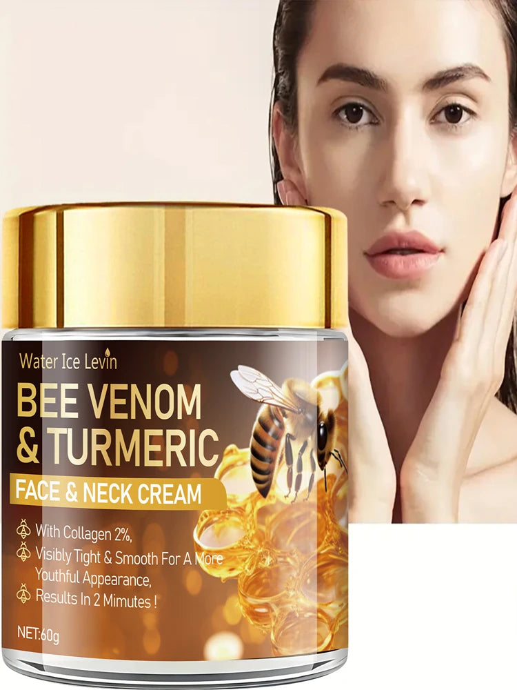 Bee Venom Instant Facial Lifting Cream Firms and Lifts Loose Skin, Smoothes Skin | Alcohol-Free, Containing Hyaluronic Acid, Suitable for All Skin Types - Smarsty