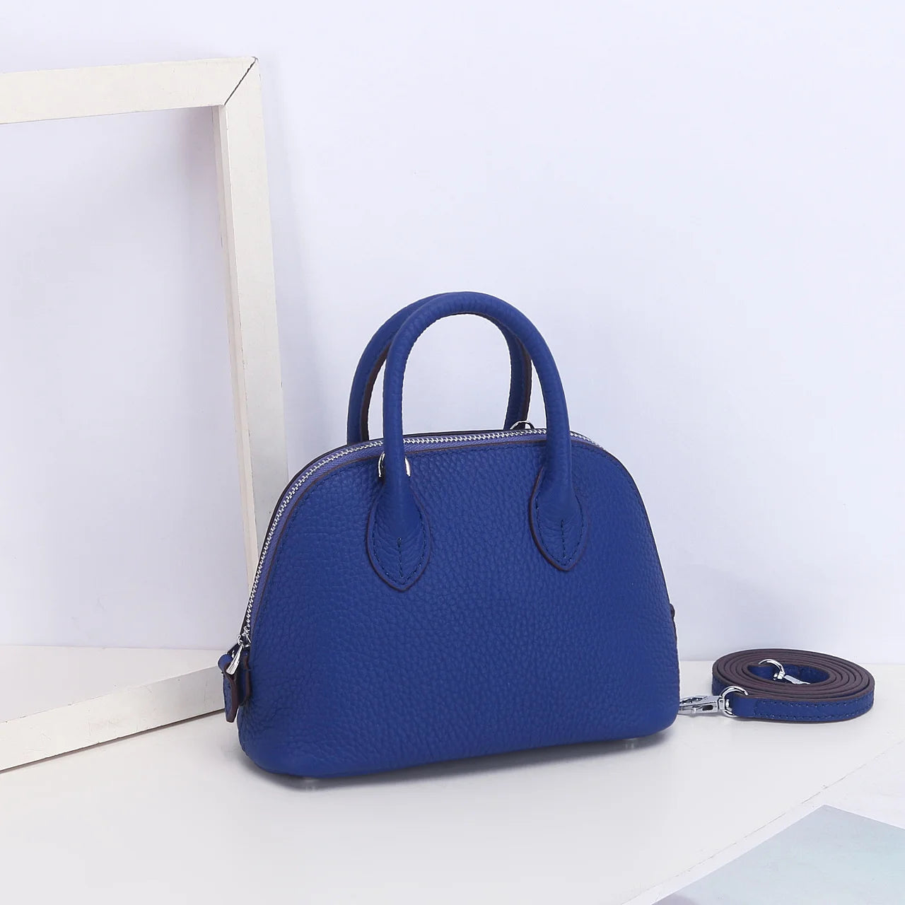 Cow Leather Shell Bag Crossbody Women Messenger Style - Smarsty