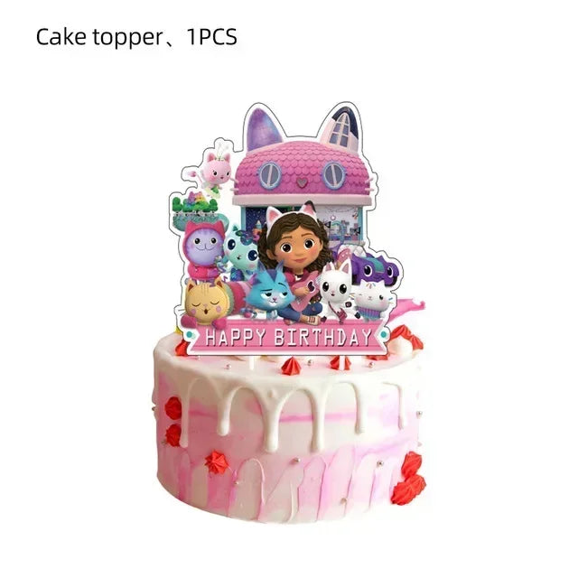 Disney Gabby's Dollhouse Birthday Party Tableware Set - Smarsty