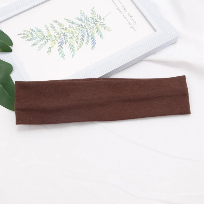 Cotton Stretch Headband For Women Men Comfortable Workout - Smarsty