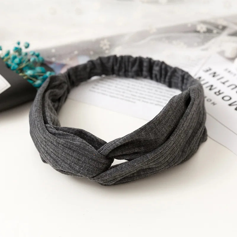 2024 New Design Fashion Women Summer Style Headbands Bohemian Girl Cross Turban Bandage Bandanas Hairbands Hair Accessories - Smarsty
