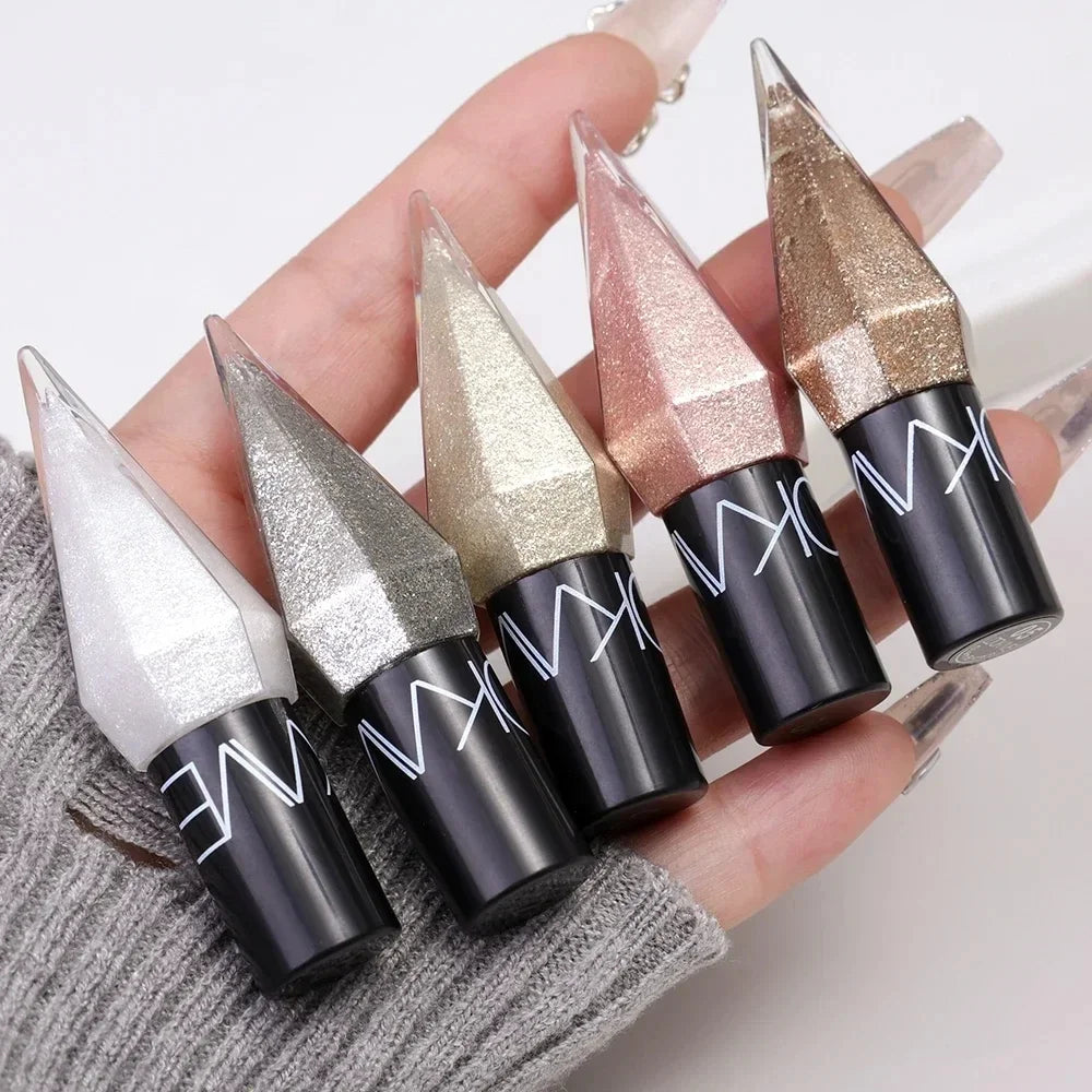 Waterproof Glitter Eyeliner Long Lasting Rose Gold Shine - Smarsty