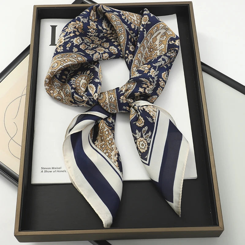 Luxury Silk Satin Scarf for Women with Sun Protection - Smarsty
