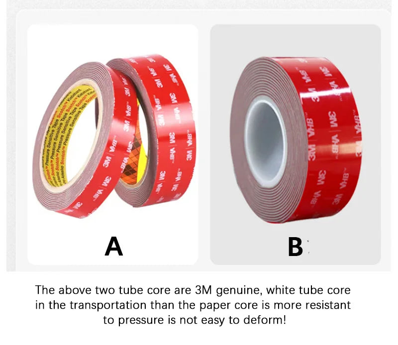 3M VHB double-sided adhesive stickers strong adhesive sponge tape car car VHB waterproof non-marking high viscosity fixed wall. - Smarsty