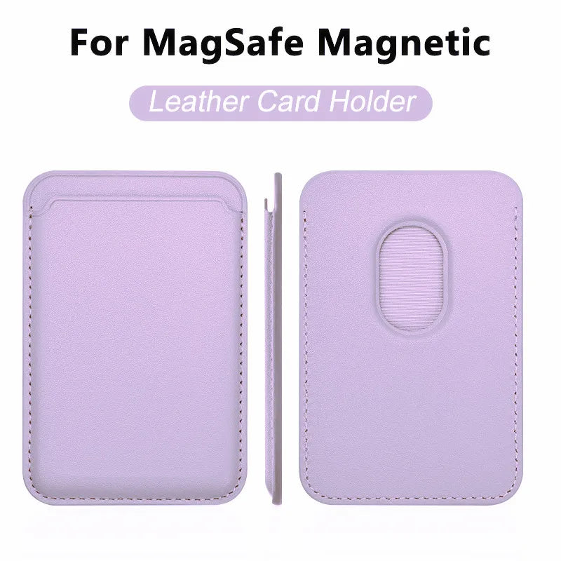 MagSafe Leather Wallet Case With Card Holder For iPhone - Smarsty