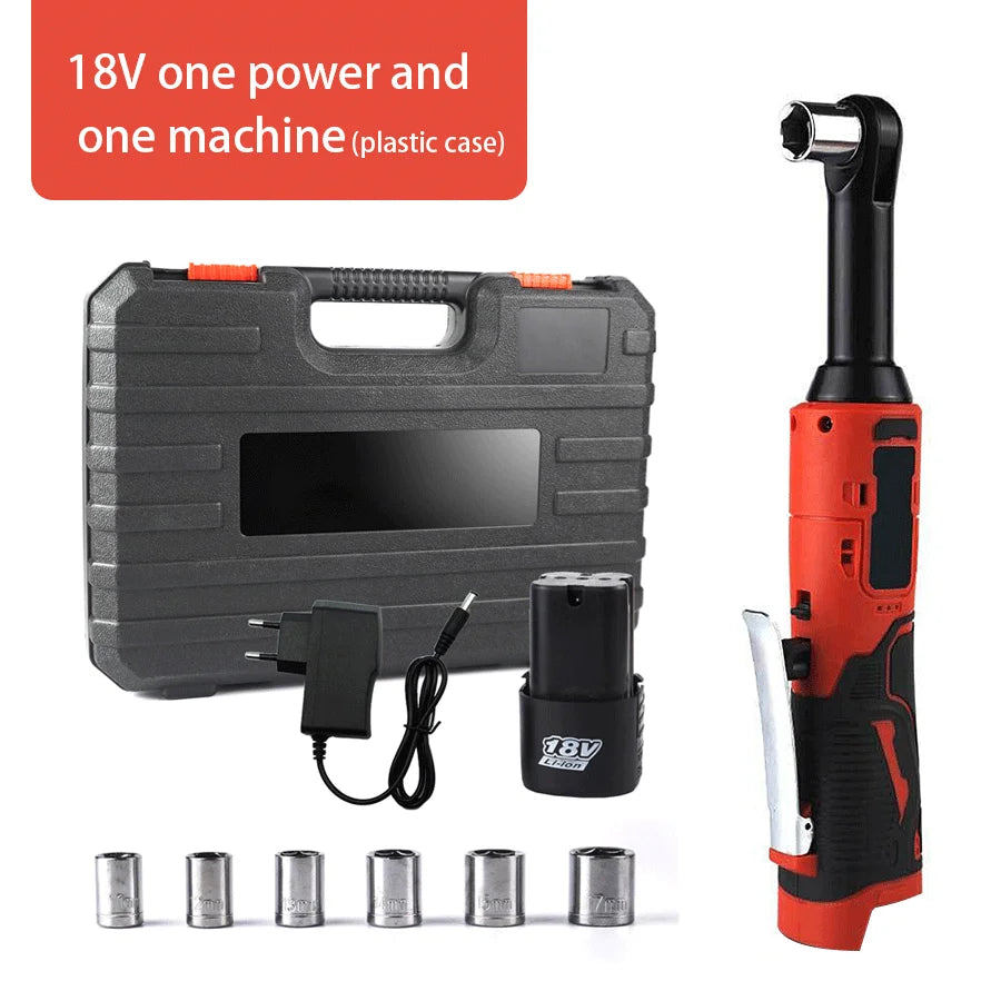 Extended 18V Cordless Electric Ratchet Wrench Set - Smarsty