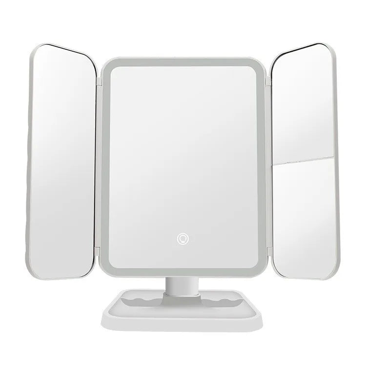 LED Trifold Makeup Mirror with Smart Lighting Feature - Smarsty