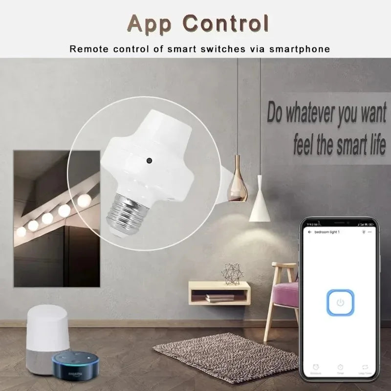 Ewelink E27 Wifi Smart Socket With Voice Control - Smarsty
