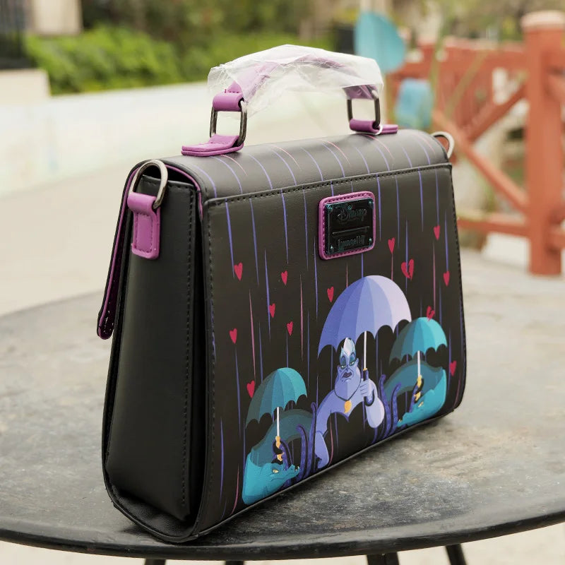 Stylish Pink PU Leather Minnie Mouse Shoulder Backpack - Smarsty