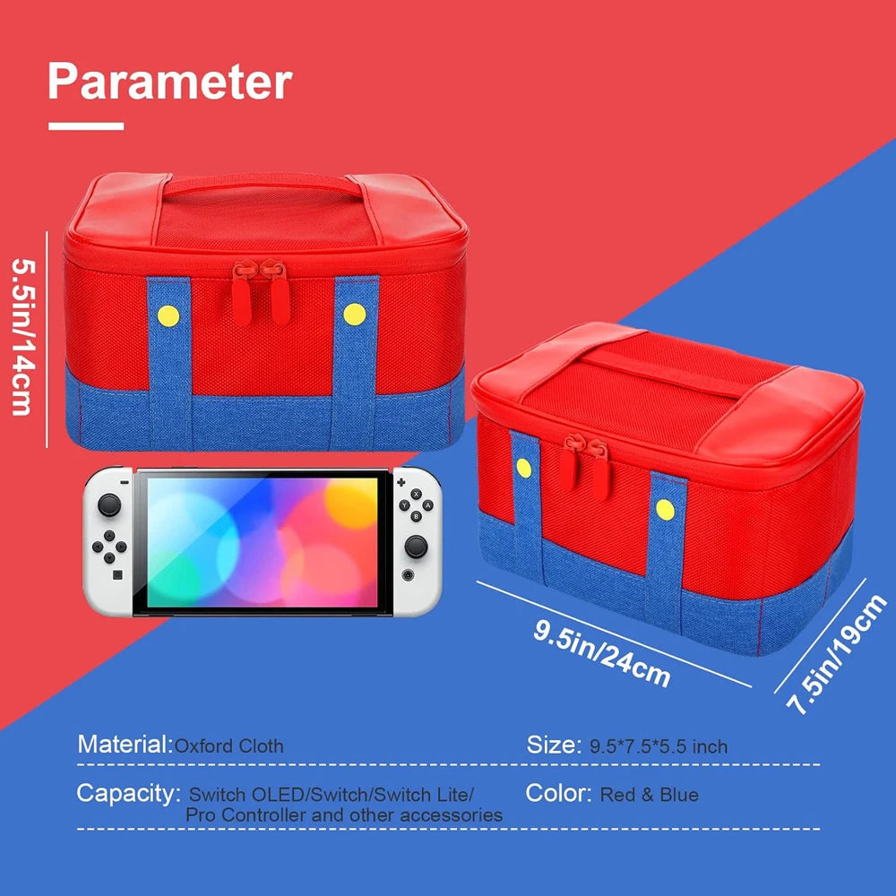 Large Waterproof Carrying Case for Nintendo Switch OLED - Smarsty