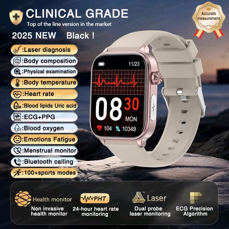 2025 Smart Watch with ECG PPG HRV Health Monitoring - Smarsty