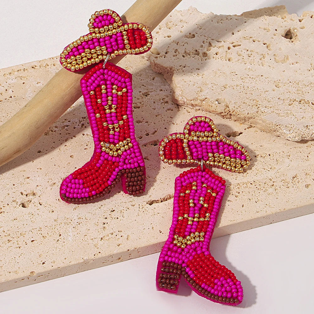 Handmade Bohemian Starfish Drop Earrings for Women - Smarsty