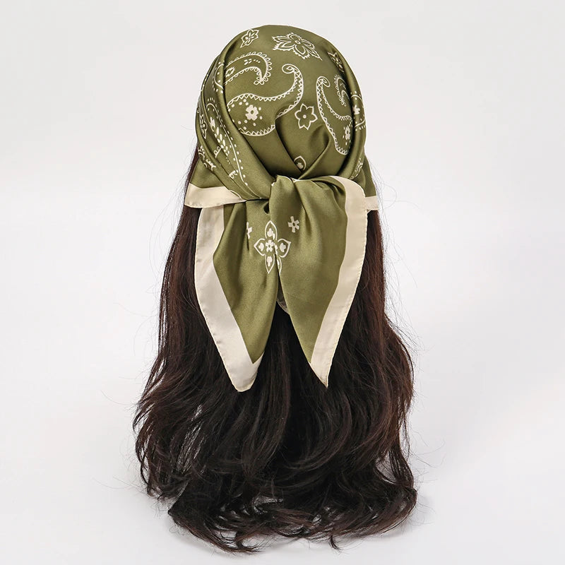 Elegant Silk Floral Hairbands and Neck Scarves - Smarsty