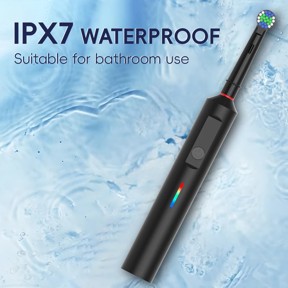 Smart Rotating Electric Toothbrush with Six Replacement Heads - Smarsty