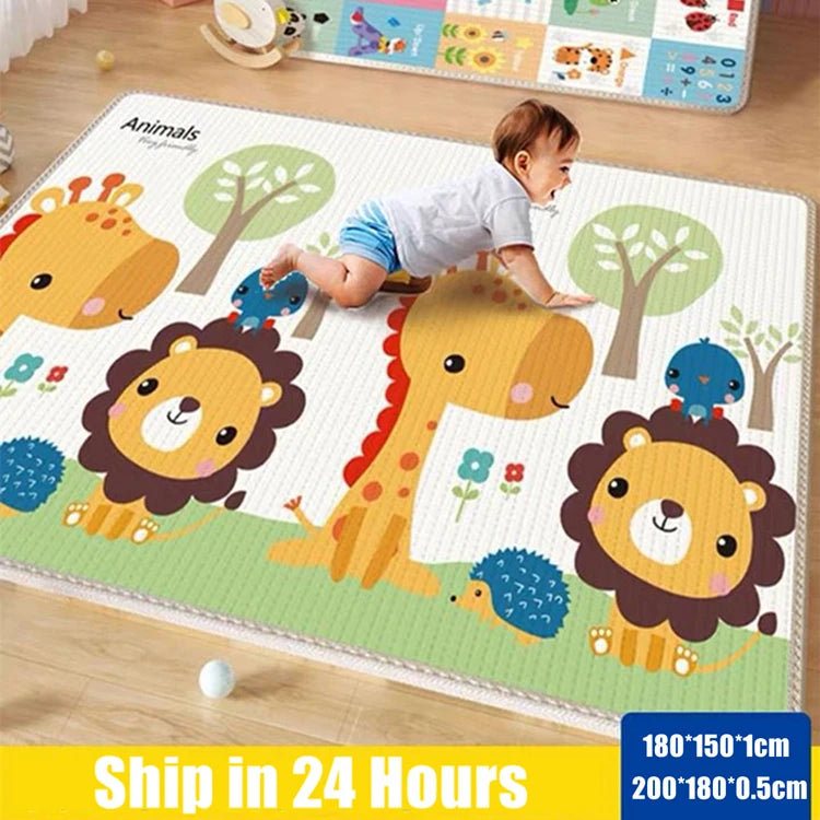 5 sizes to choose Baby Crawling Play Mats Non-toxic High-quality EPE Baby Activity Gym Carpet Baby Game Children's Safety Rug by Smarsty