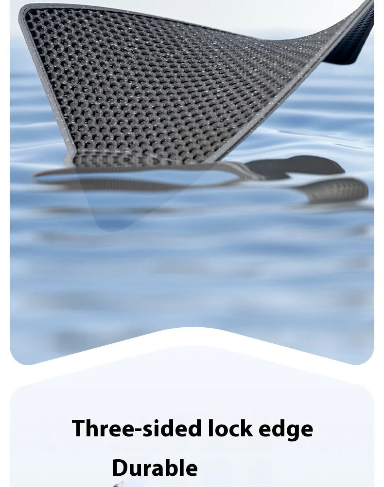 Large Cat Litter Mat Waterproof Double Layer Non Slip Litter Box Tray Pad Washable Durable Pet Toilet Training Mat - Smarsty