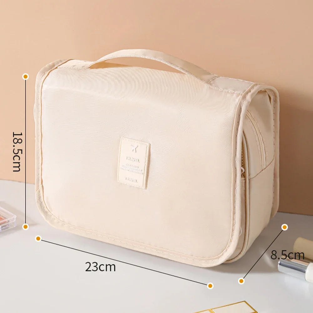 Travel Makeup Bag Waterproof Toiletries Organizer High Quality Women Neceser Bathroom Hook Wash Pouch Hook Makeup Storage Bag - Smarsty