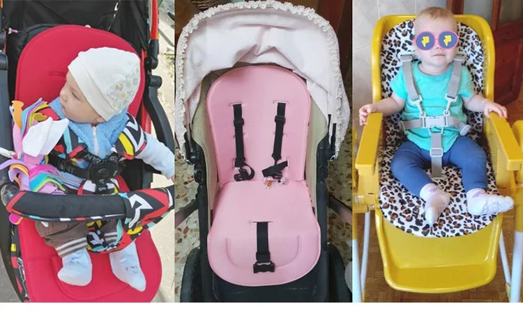 Stroller Seat Cushion Soft Baby Pushchair Car Cart High Chair Seat Trolley Cushions Kids Stroller Mattress Soft Pad Large Sizes by Smarsty