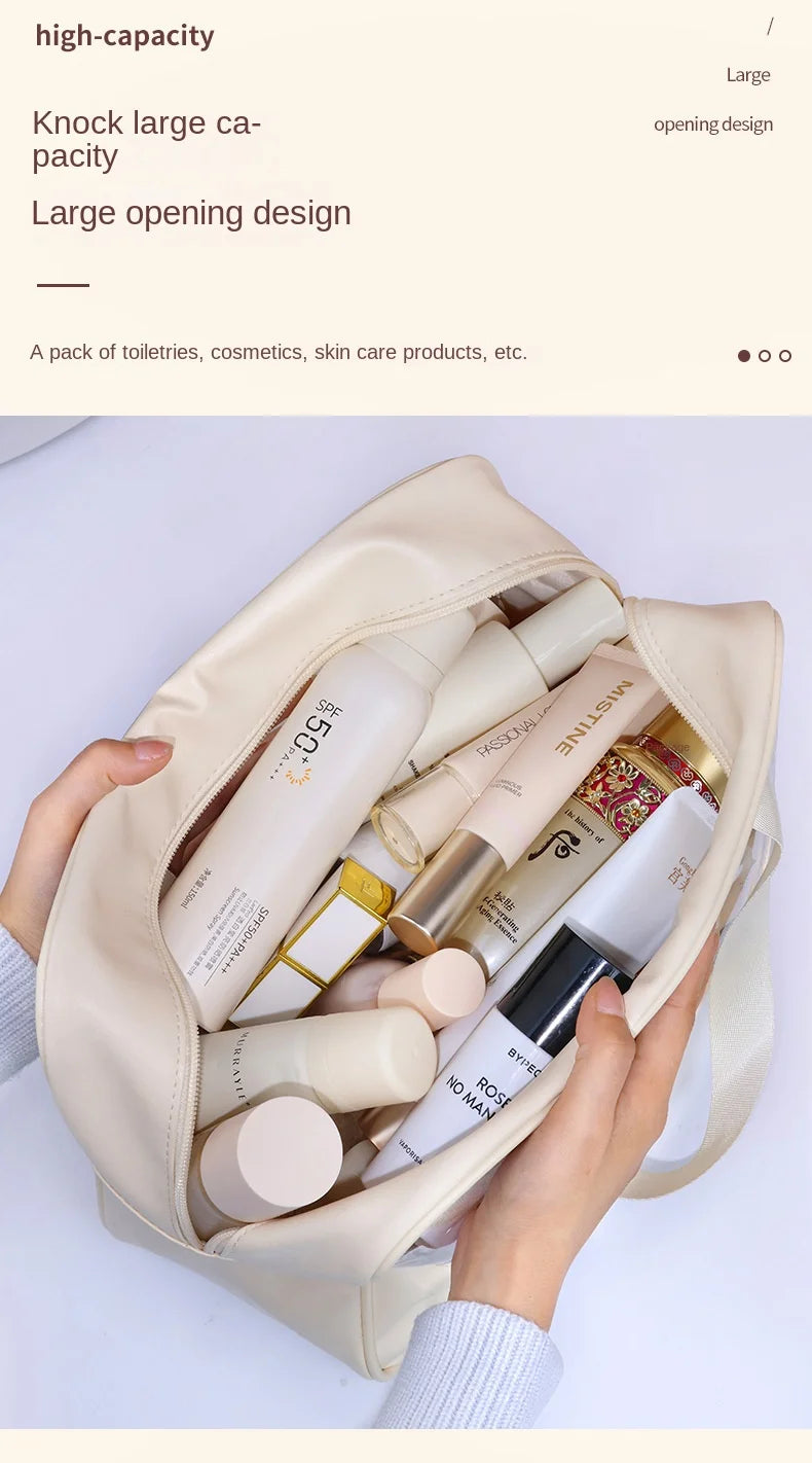 Transparent Travel Cosmetic Bag Large Capacity Waterproof - Smarsty