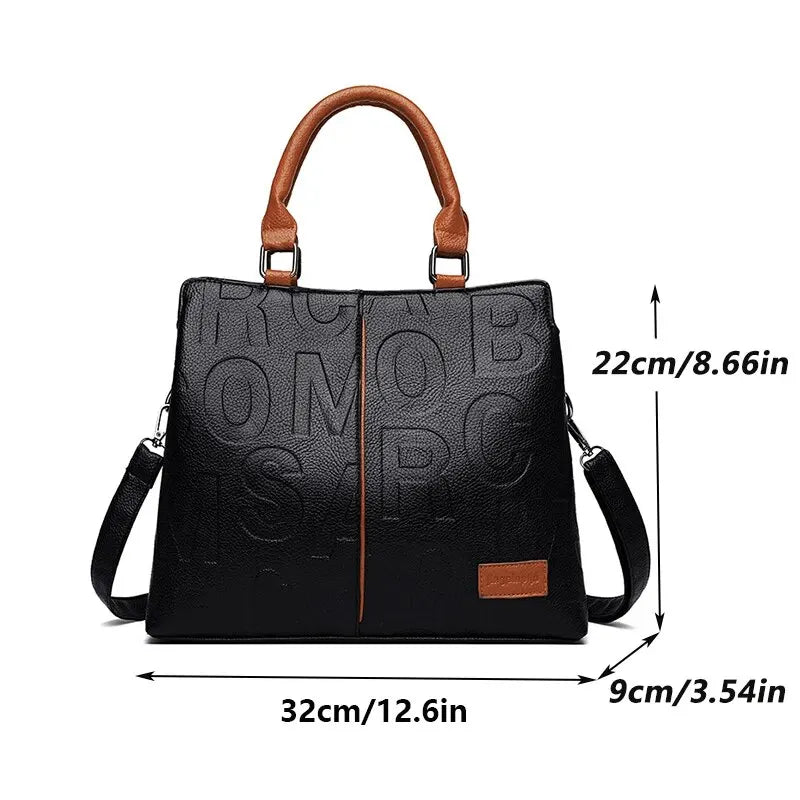 PU Leather Crossbody Bag for Women Large Capacity Travel - Smarsty