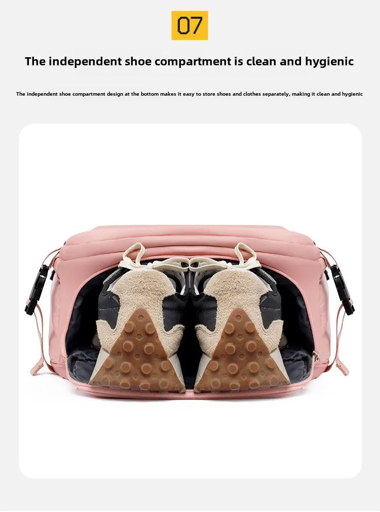 2025Men Women's Bag Large Capacity Journey Multifunction Backpack With Shoe Storage Multilayer Dry And Wet Separation Waterproof