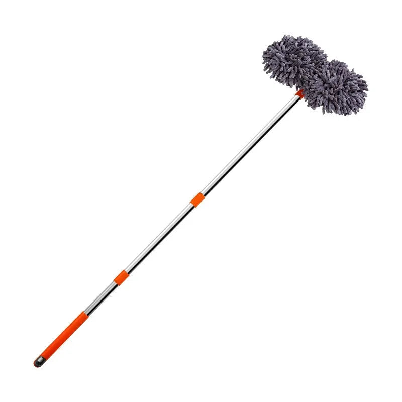 Telescopic Car Cleaning Brush Mop With Chenille Heads - Smarsty