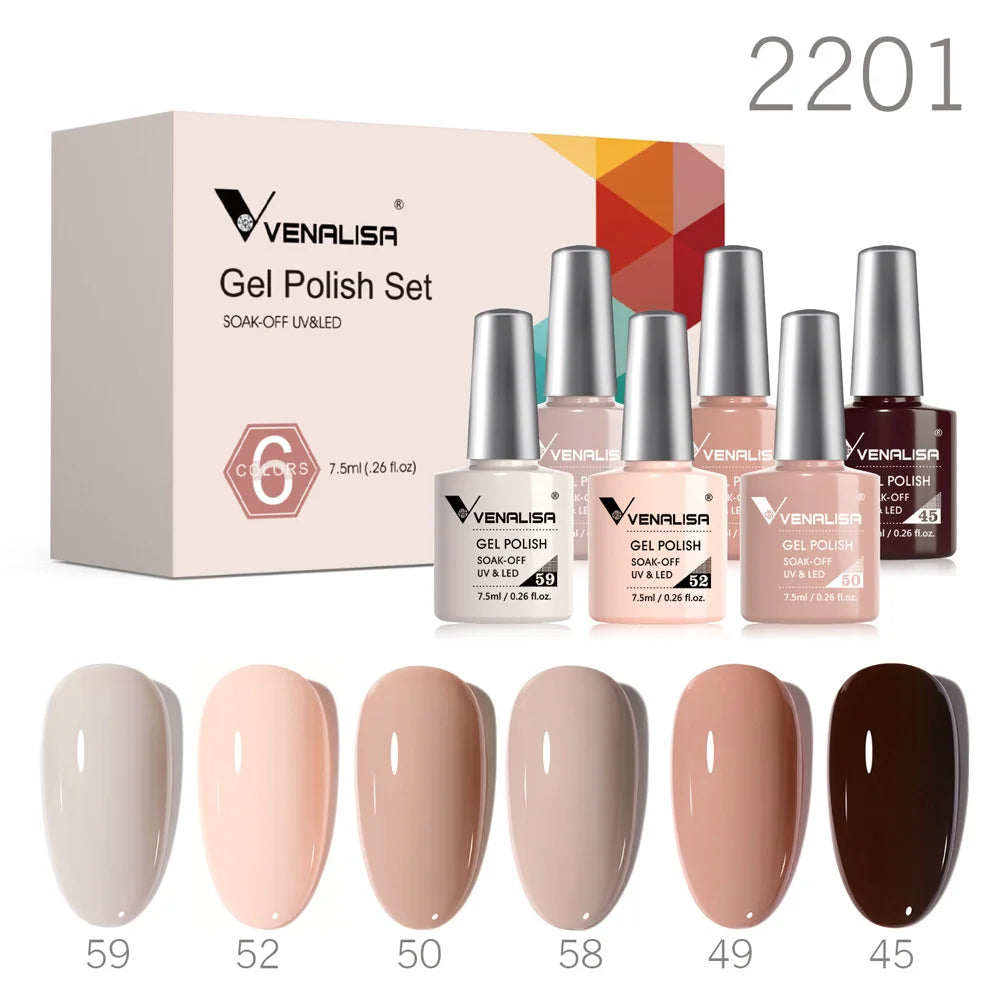 Venalisa HEMA Free Jelly Pink Nail Gel Kit - Smarsty