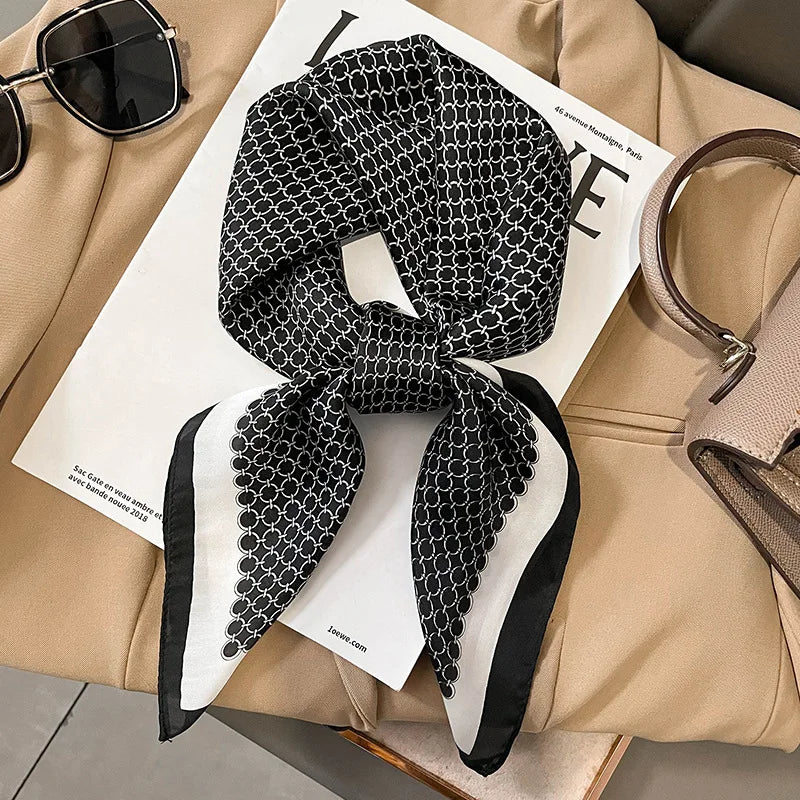 Luxury Silk Satin Scarf for Women with Sun Protection - Smarsty