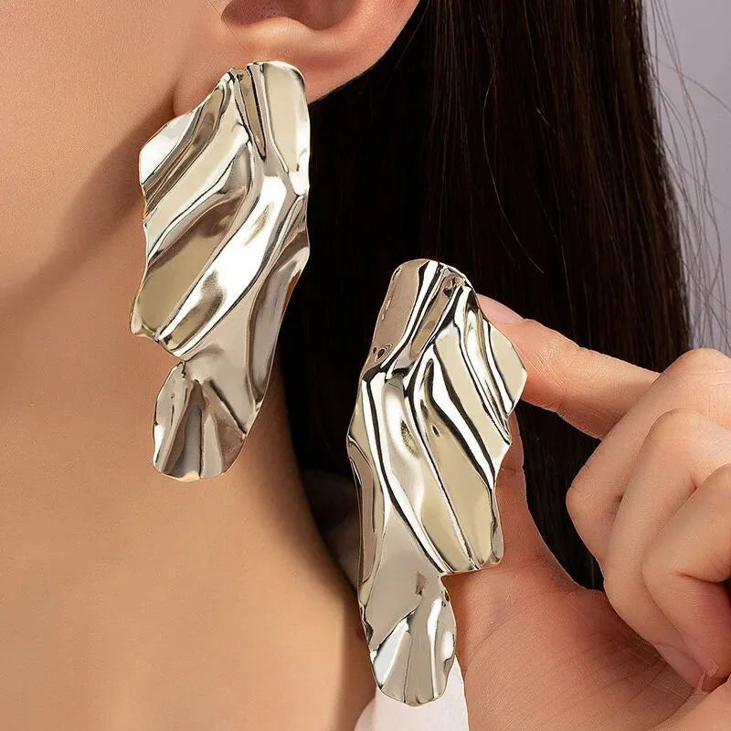 Statement Long Dangle Earrings for Women Big Twisted Style - Smarsty