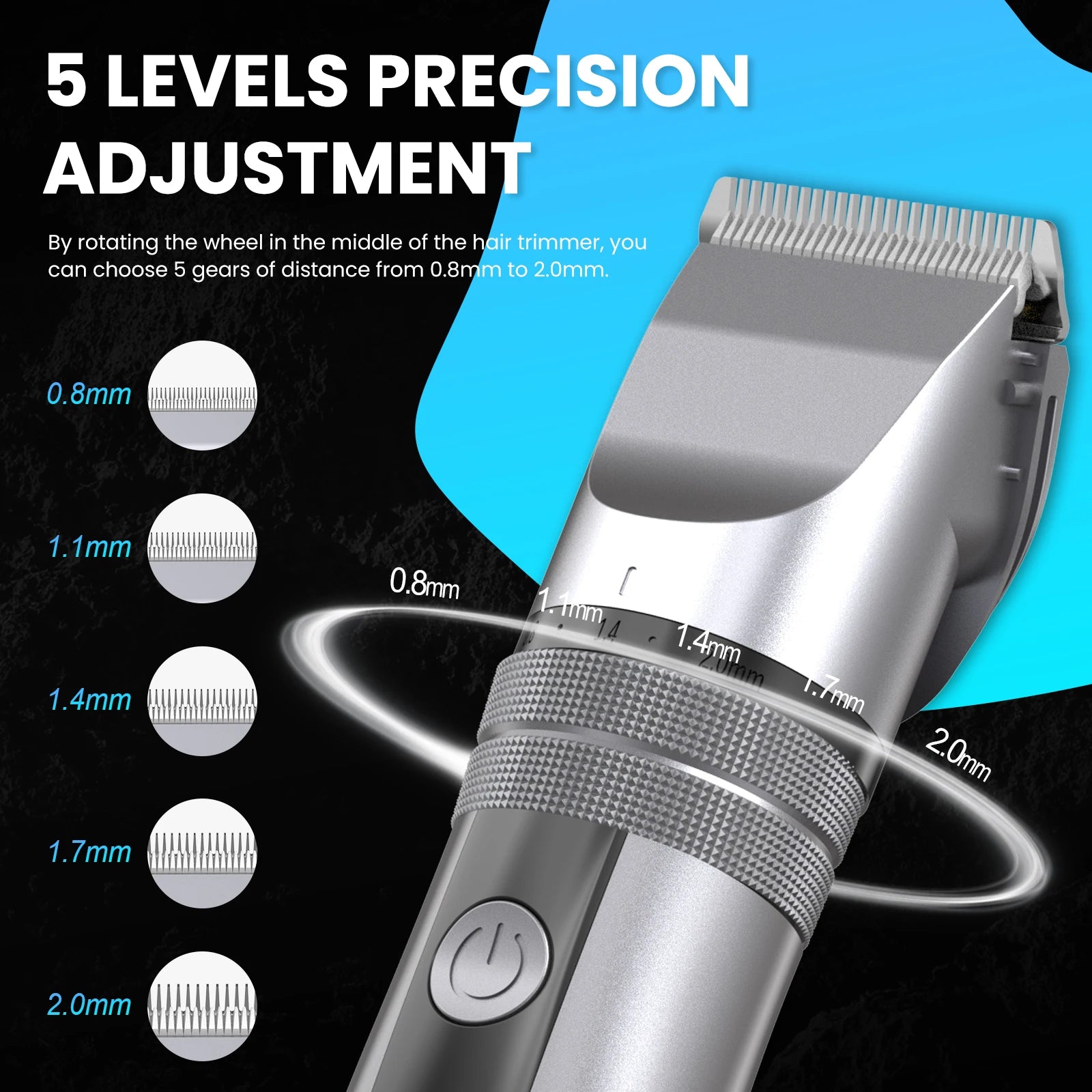 Sejoy Electric Hair Clippers Men Professional kit USB Rechargeable Men's Barber Hair Cutting Machine Beard Trimmer For Men Kids - Smarsty