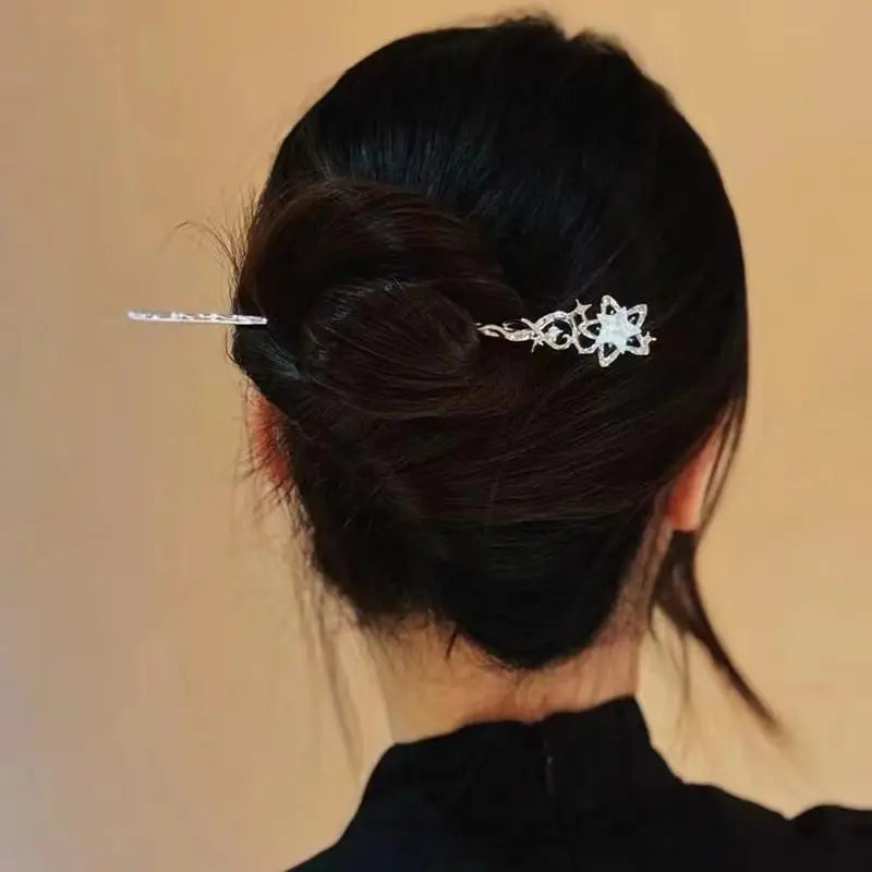 Romantic Moonstone Star Hair Stick for Trendy Girls - Smarsty
