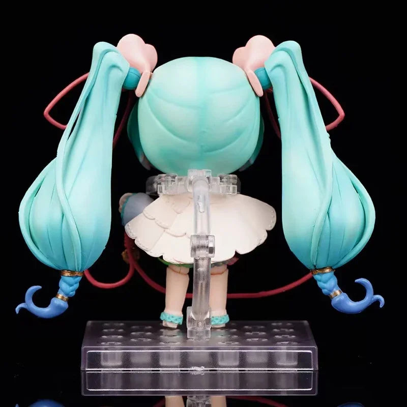 10cm #1939 Hatsune Miku Anime Figure 15th Anniversary Strawberry Miku Action Figure #1940 PVC Collection Model Doll Toys Gift - Smarsty