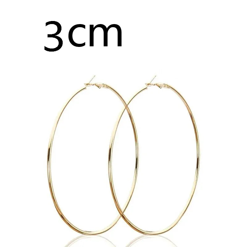 Stainless Steel Hoop Earrings Two Pair Adjustable Sizes - Smarsty