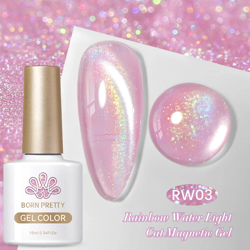 Born Pretty Rainbow Purple Magnetic Gel Nail Polish - Smarsty